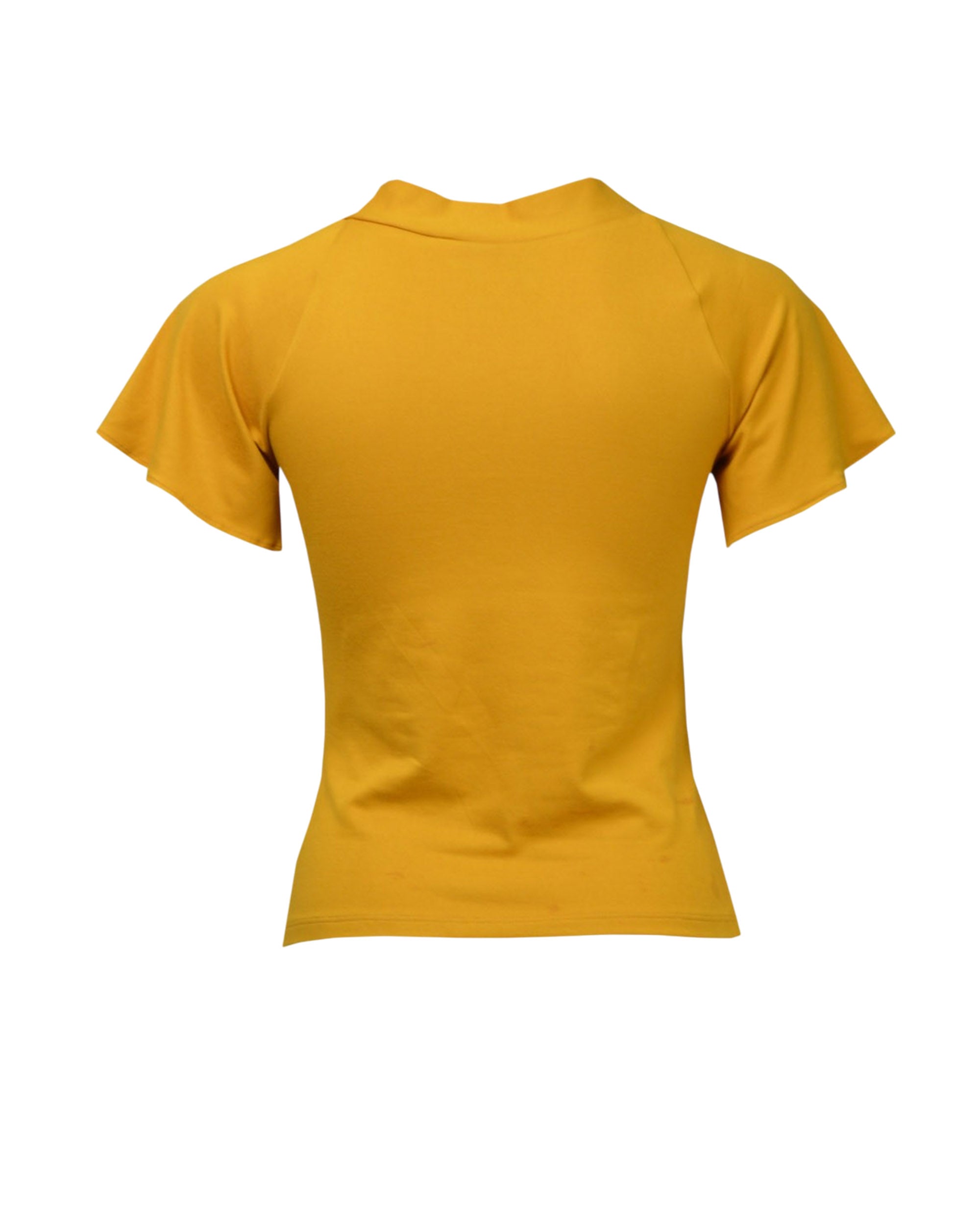Pretty Tie Top - Mustard