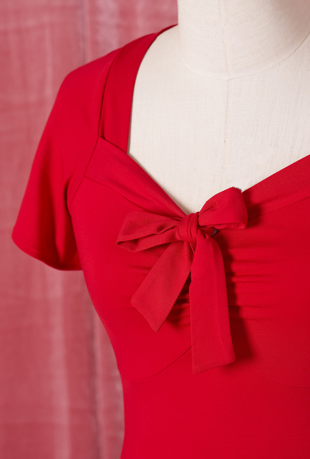1940s Tie Top - Red
