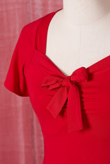 1940s Tie Top - Red