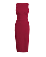 Retro 50s Audrey Dress - Wine