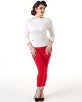 Bardot Top - Ivory