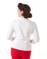 Bardot Top - Ivory