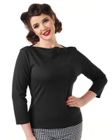 Bardot Top - Black