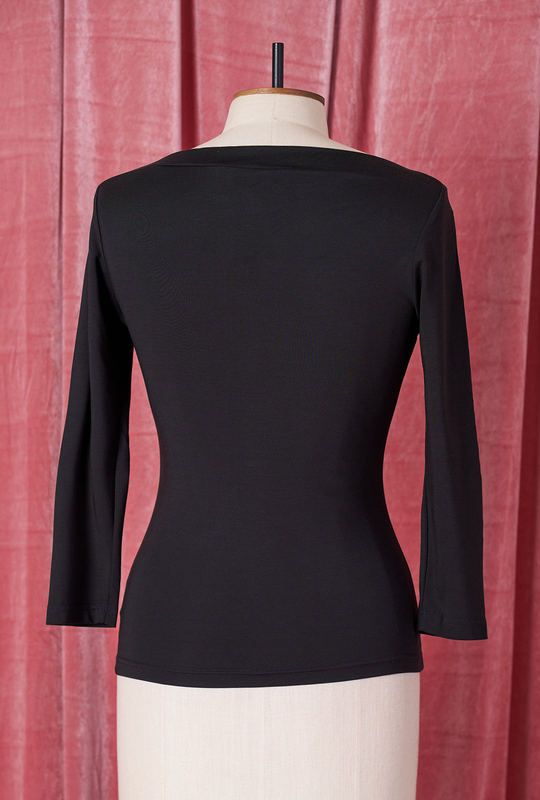 1950s Bardot Top - Black