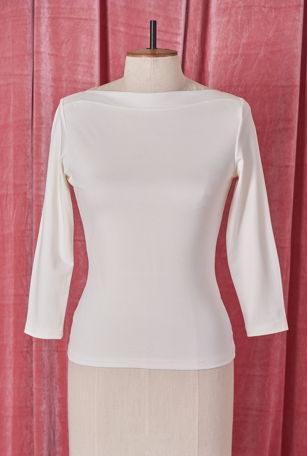 1950s Bardot Top - Ivory