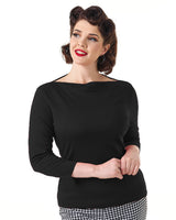 Bardot Top - Black