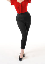 Retro 50s Capri Pants - Black