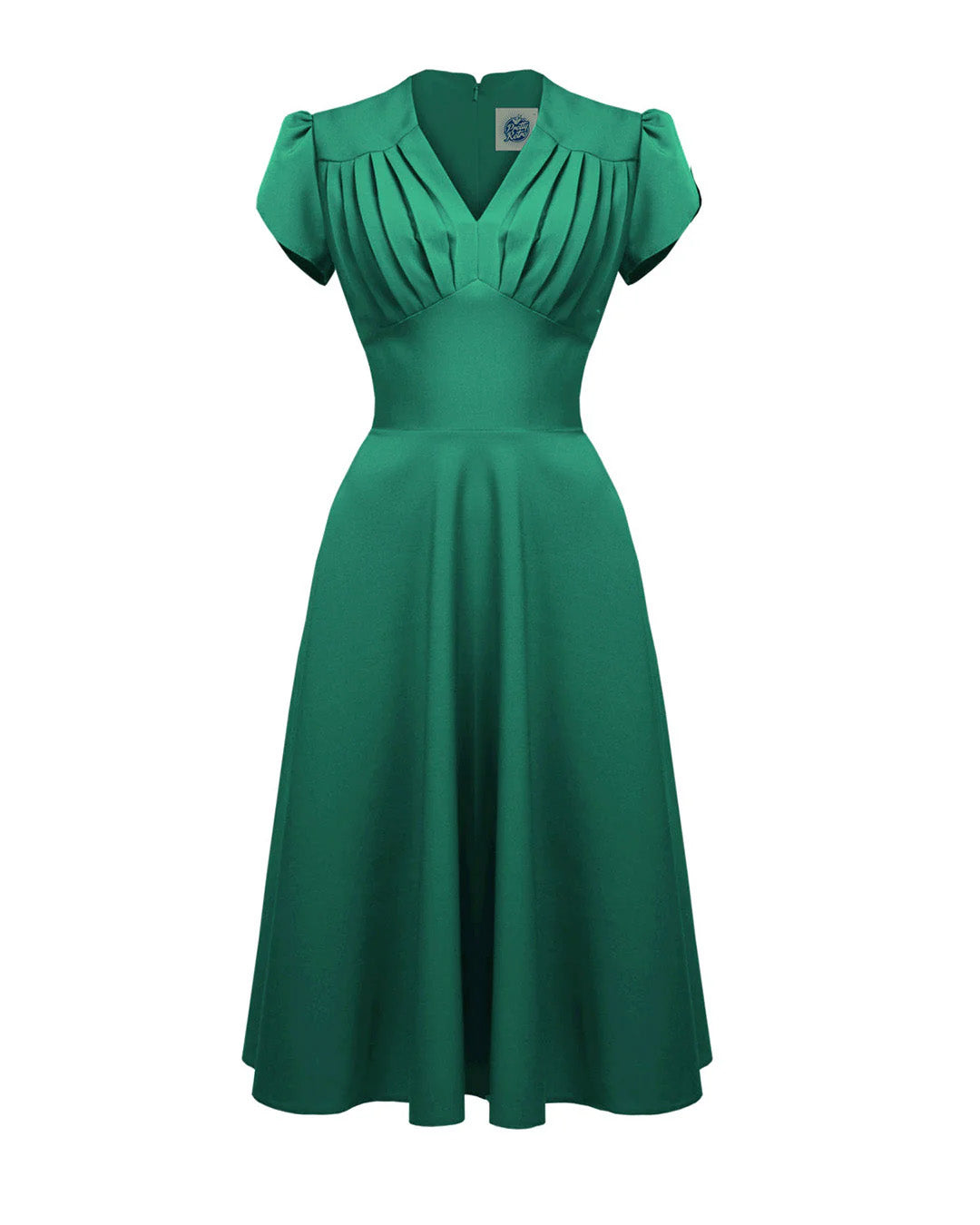Retro 50s Swing Dress - Emerald