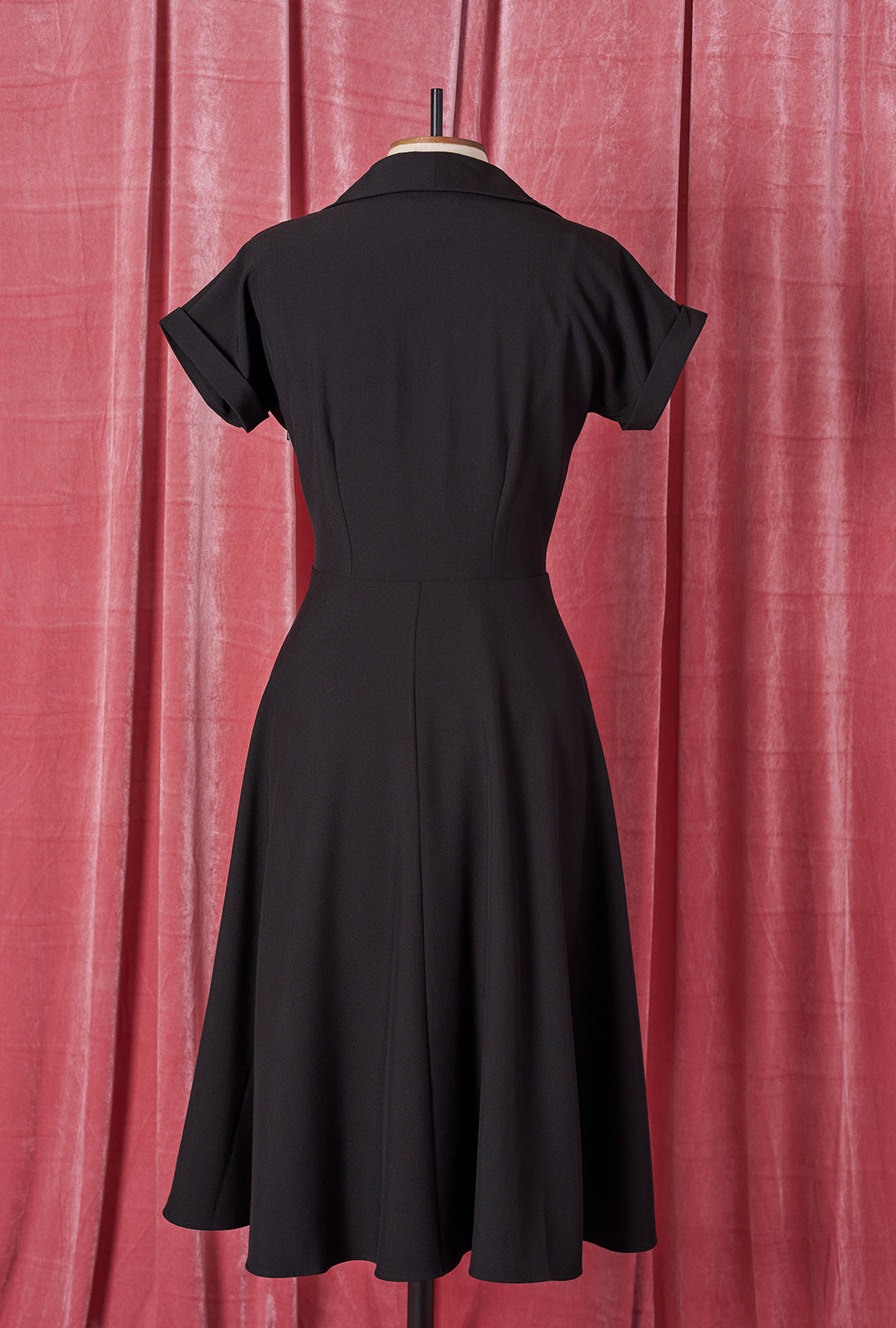 1940s Hostess Dress - Black