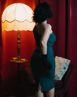 1950s Norma Wiggle Dress - Teal