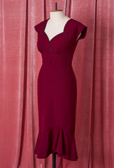 1940s Lola Dress - Wine