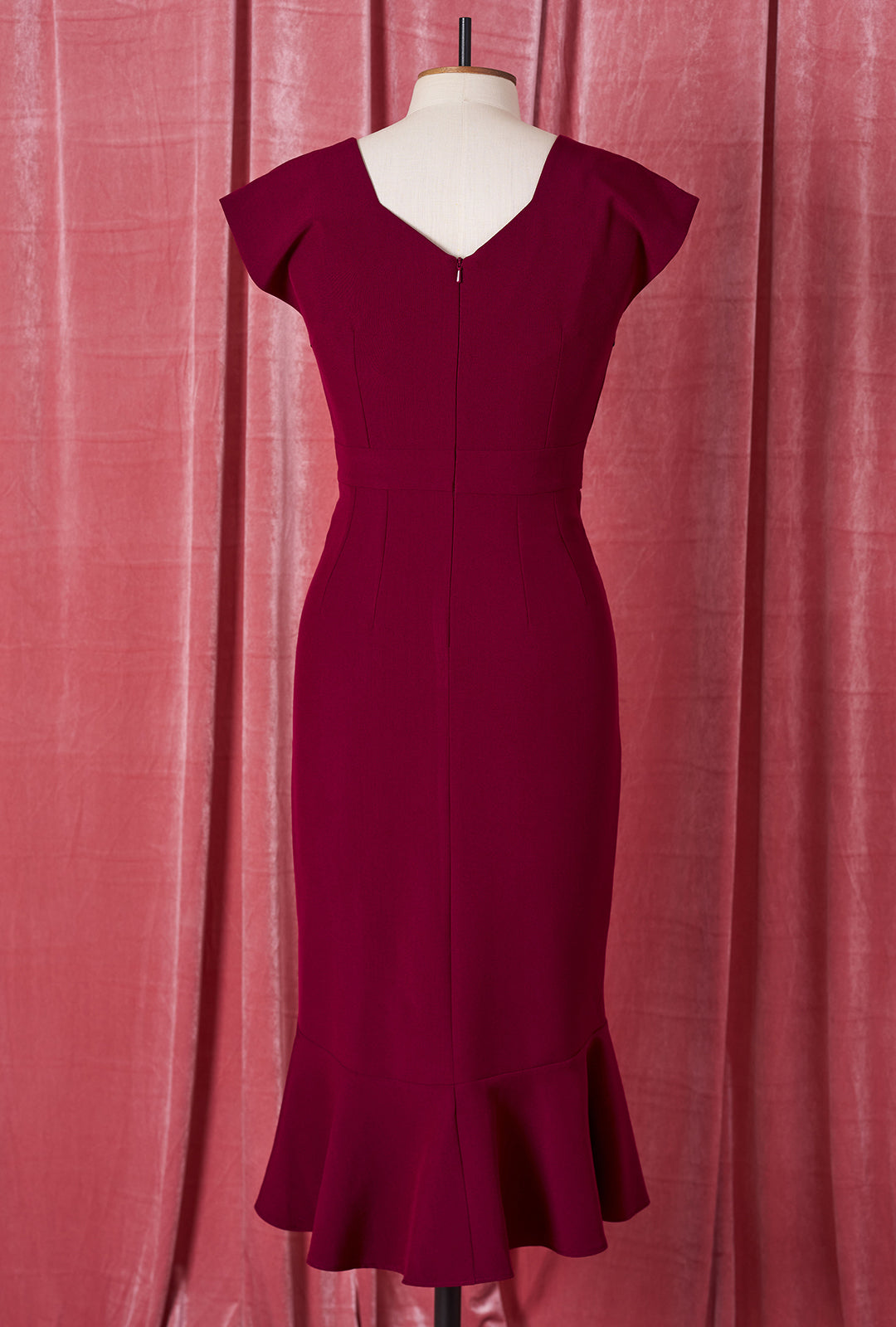 1940s Lola Dress - Wine