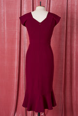 1940s Lola Dress - Wine