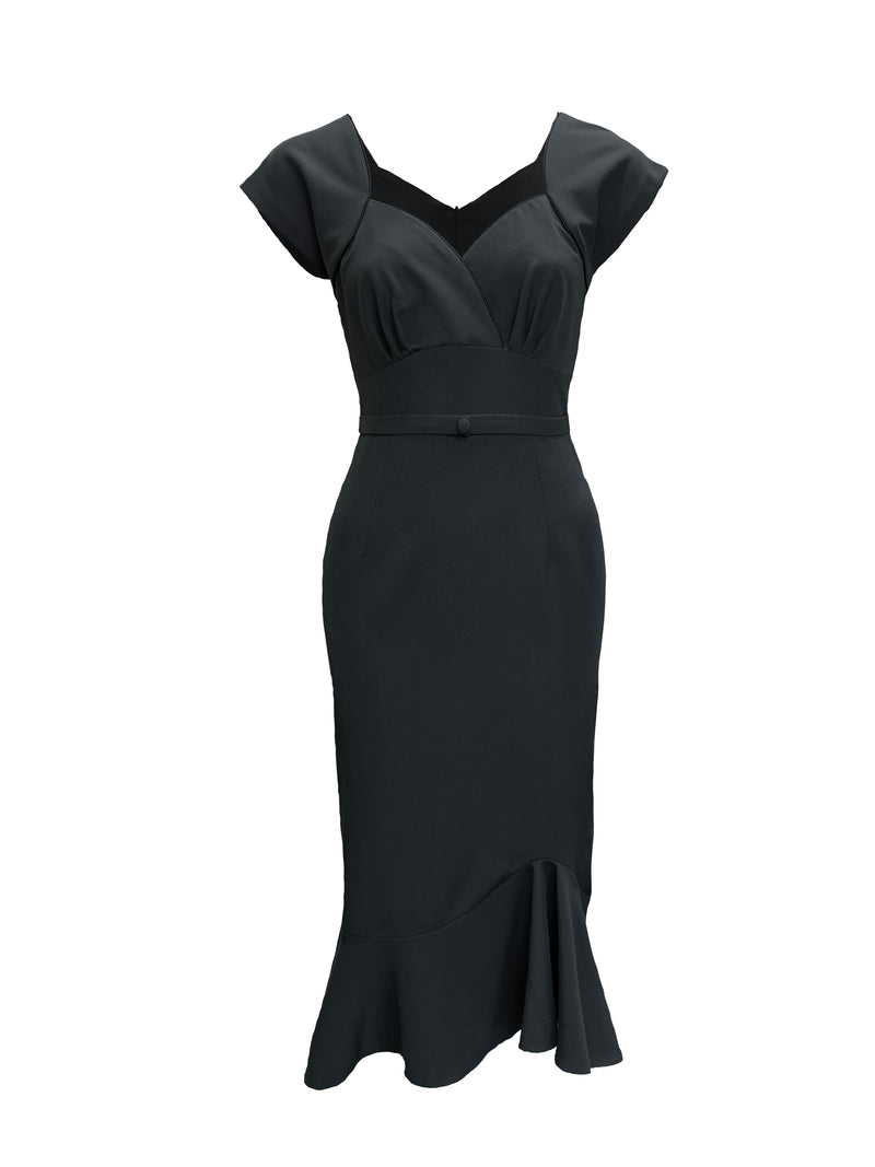 1940s Lola Dress - Black