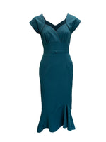 1940s Lola Dress - Teal