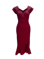 1940s Lola Dress - Wine