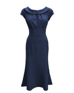 1930s Melissa Dress - Navy