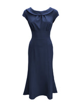 1930s Melissa Dress - Navy