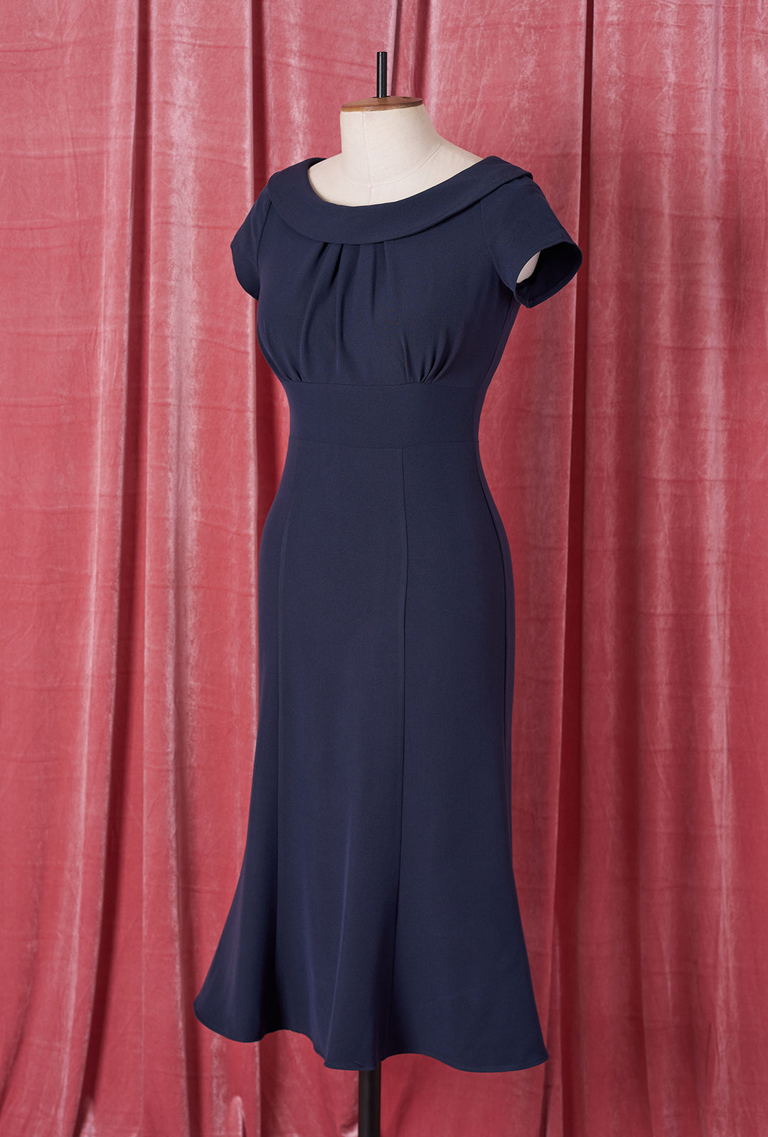 1930s Melissa Dress - Navy