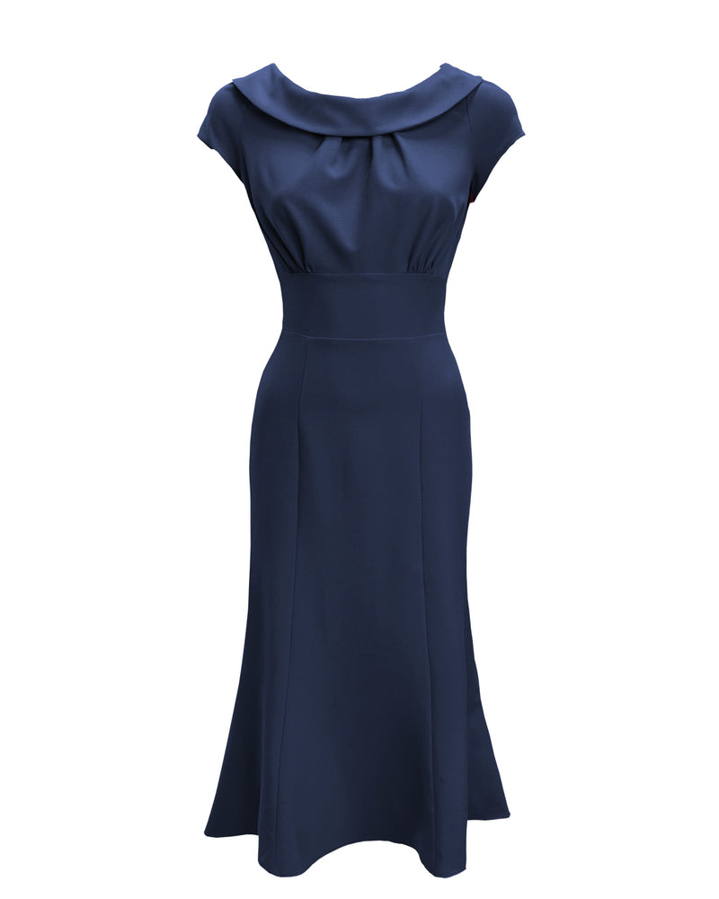 1930s Melissa Dress - Navy