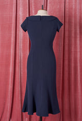 1930s Melissa Dress - Navy