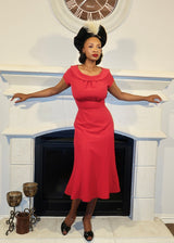 1930s Melissa Dress - Red