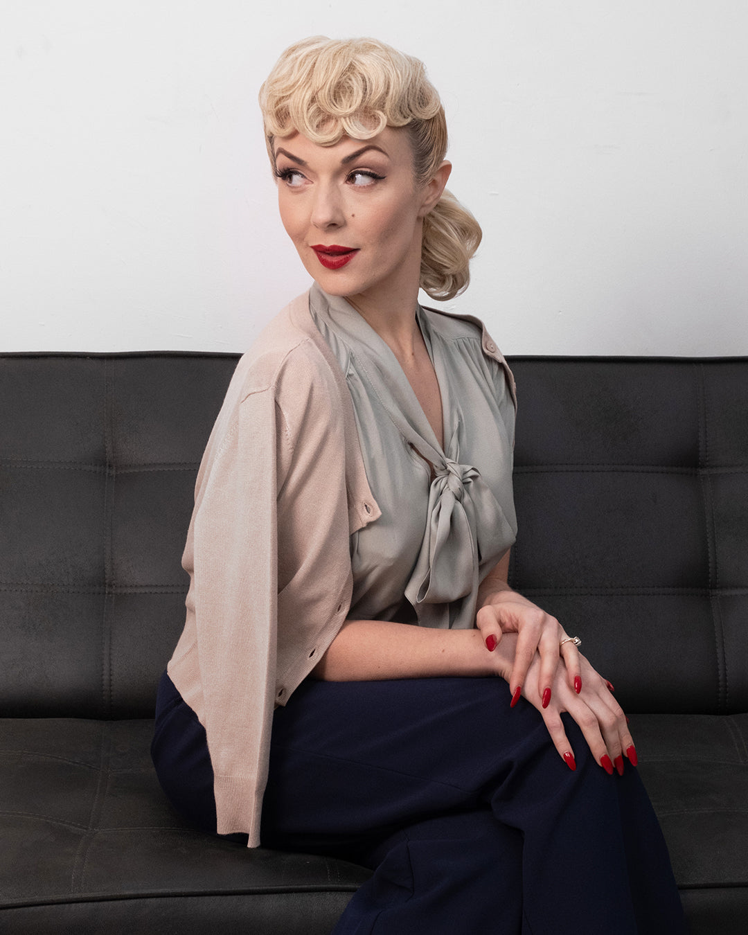 1950s Cardigan - Oatmeal