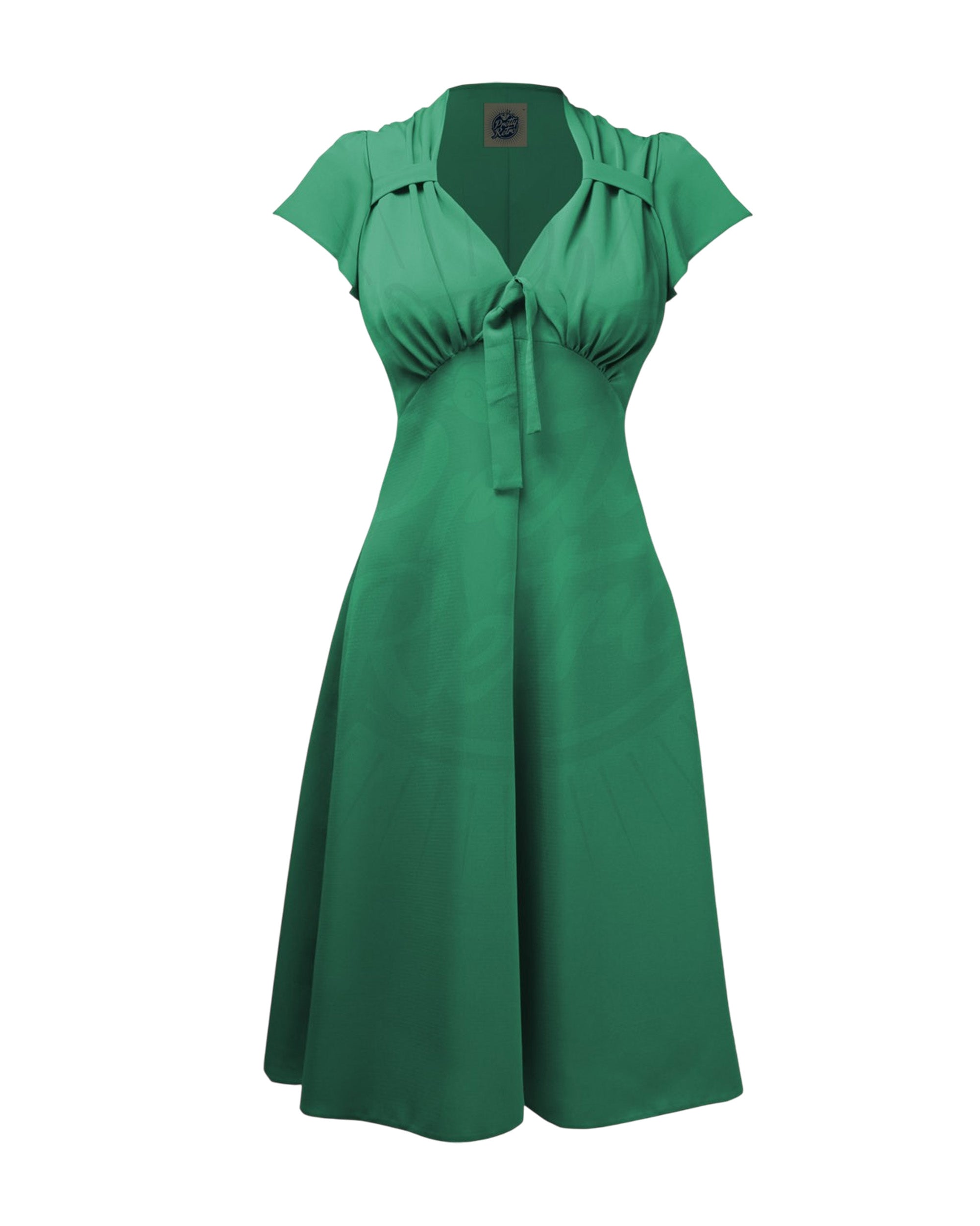 Pretty 40s Tea Dress in Emerald
