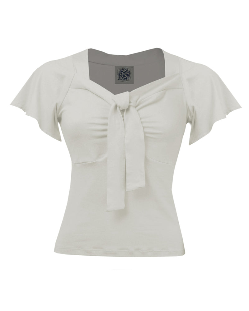 1940s Tie Top - Ivory