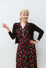 1950s Cardigan - Black