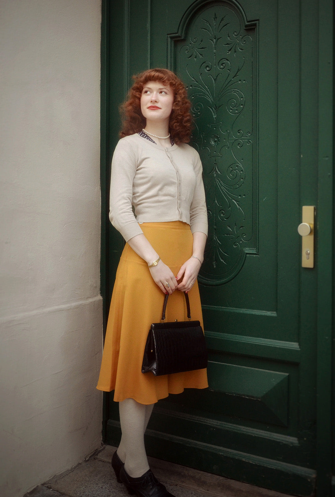 1950s Cardigan - Oatmeal