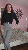1950s Sweater Girl Top in Black