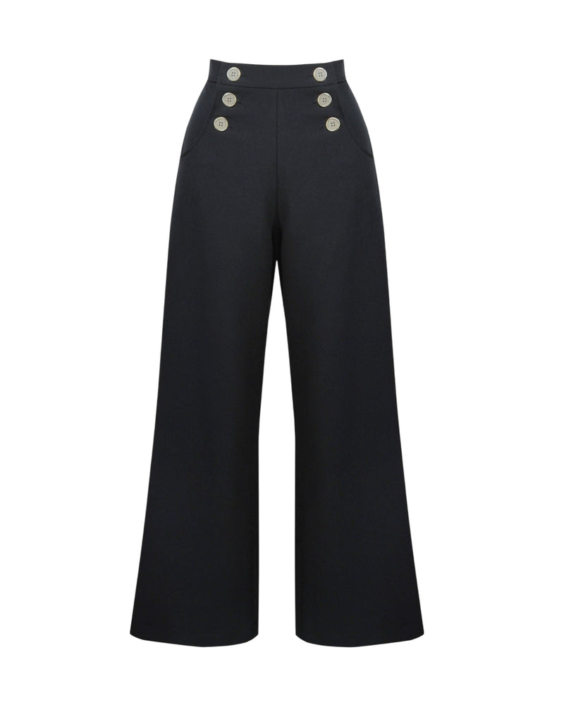 1930s Sailor Slacks - Black