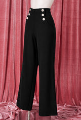 1930s Sailor Slacks - Black