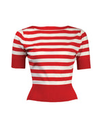 1950s Bateau Sweater - Red Stripe