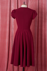 1950s Swing Dress - Wine