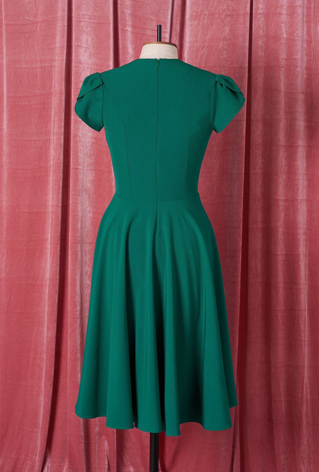 1950s Swing Dress - Emerald