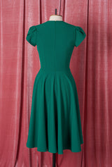 1950s Swing Dress - Emerald