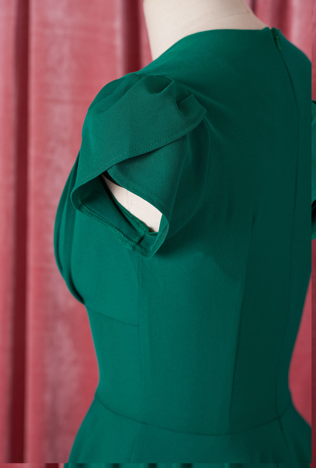 1950s Swing Dress - Emerald