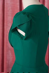 1950s Swing Dress - Emerald