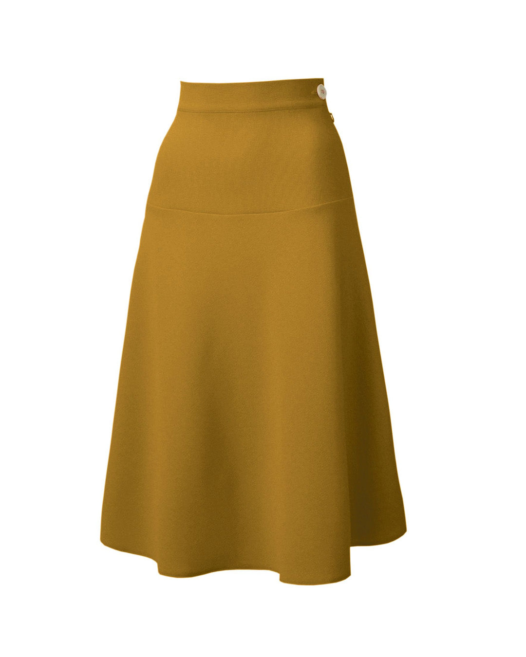 Pretty 40s Yoke Skirt - Gold - product shot