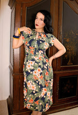 1940s Veronica Tea Dress - Tiki