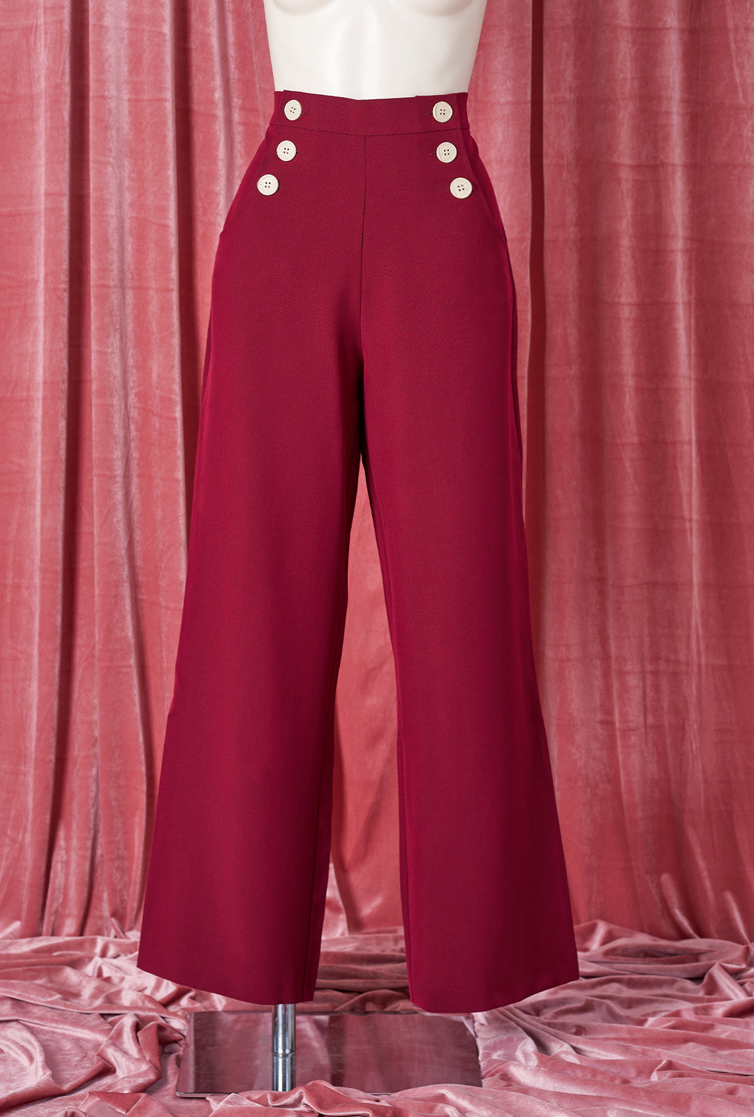 1930s Sailor Slacks - Wine