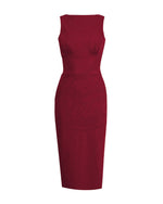 Retro 50s Audrey Dress - Wine